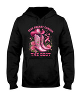 Give Breast Cancer The Boot Cowgirl Cancer Awareness Ribbon T-Shirt