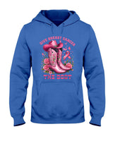 Give Breast Cancer The Boot Cowgirl Cancer Awareness Ribbon T-Shirt