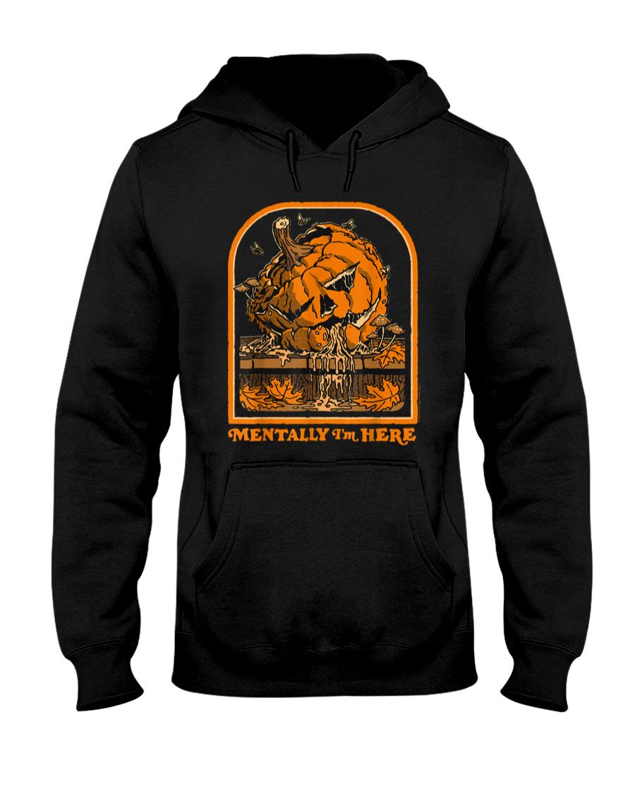 Retro Nostalgia - Mentally Halloween Pumpkin Sarcastic Retro Funny Adult Humor T-Shirt