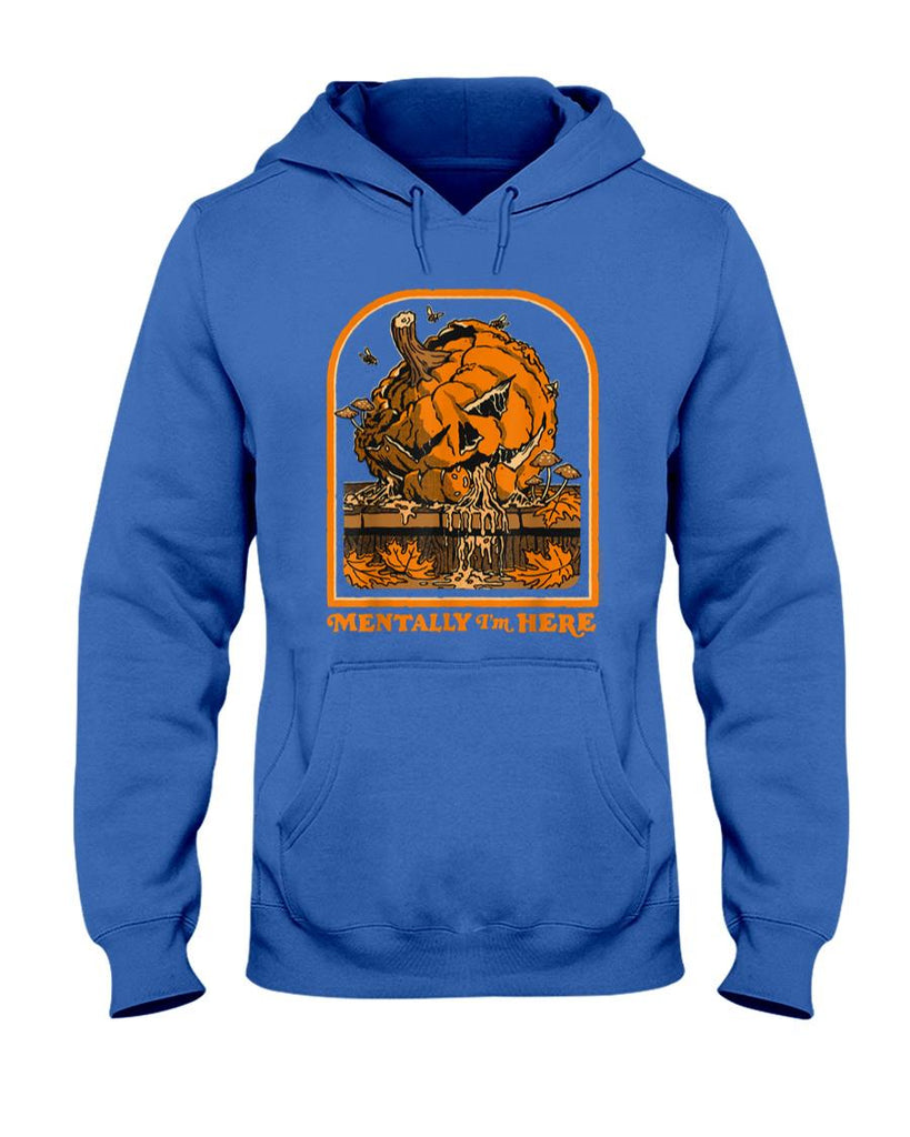 Retro Nostalgia - Mentally Halloween Pumpkin Sarcastic Retro Funny Adult Humor T-Shirt