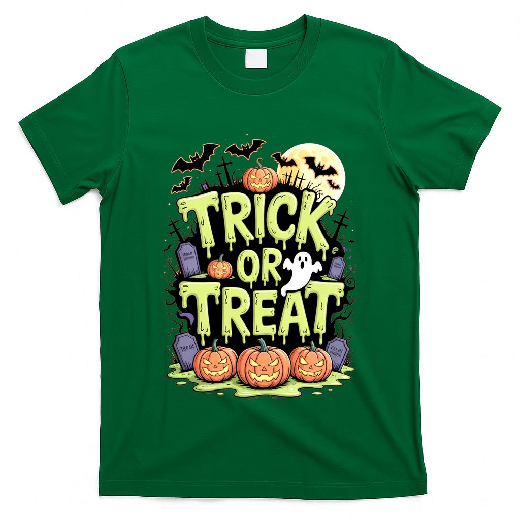 Trick or Treat Graveyard Oversized T-Shirt