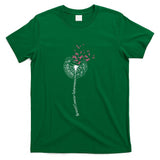 Dandelion Breast Cancer Awareness Warrior Pink Ribbon Women T-Shirt