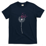 Dandelion Breast Cancer Awareness Warrior Pink Ribbon Women T-Shirt