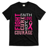 Breast cancer awareness tee for women Faith T-Shirt