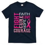 Breast cancer awareness tee for women Faith T-Shirt