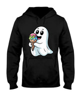 Halloween Boo Ghost Eating Ice Cream Funny Trick or Treat T-Shirt
