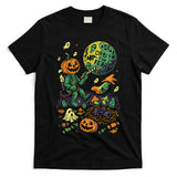 Orbit the Fear – Cosmic Halloween Terror Oversized T-Shirt