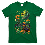 Orbit the Fear – Cosmic Halloween Terror Oversized T-Shirt
