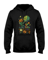 Orbit the Fear – Cosmic Halloween Terror Oversized T-Shirt