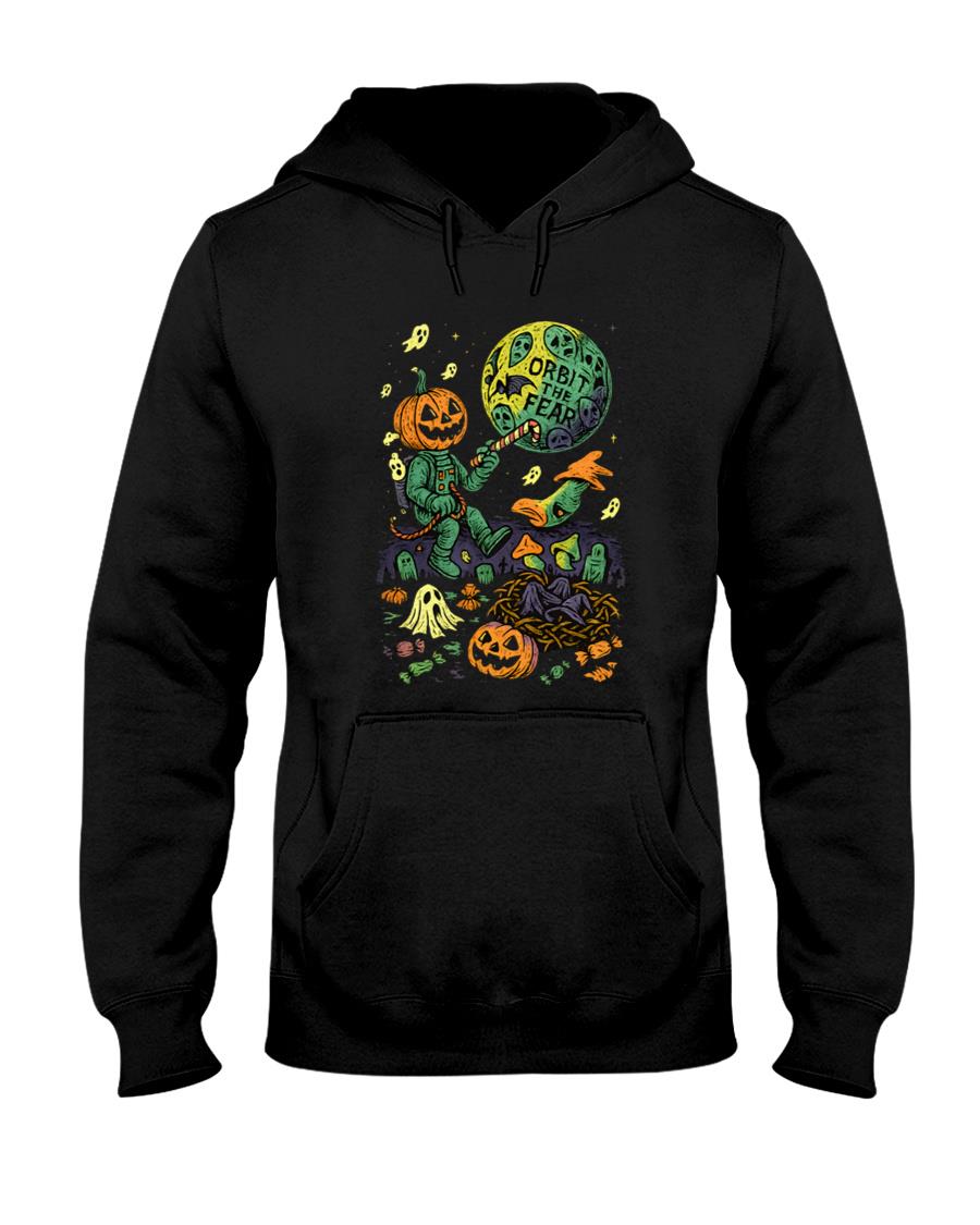 Orbit the Fear – Cosmic Halloween Terror Oversized T-Shirt
