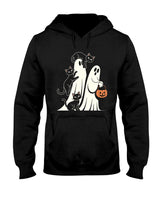 Cute Black Cats and Halloween Ghosts – Spooky Kawaii Trick or Treat Design Classic T-Shirt