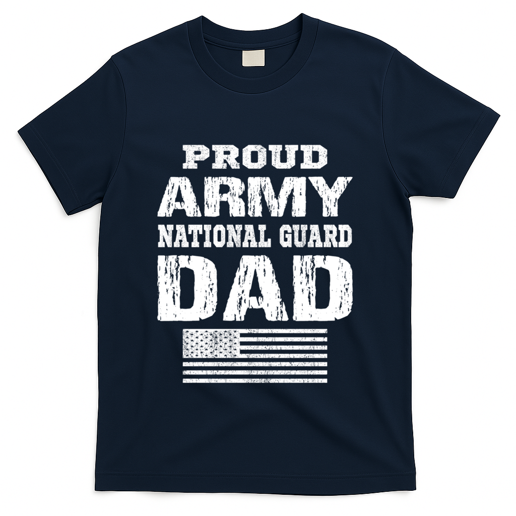 Vintage Proud Army National Guard Dad U S Military Gift T-Shirt