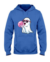 Halloween Ghost Blowing Pink Bubblegum Funny Trick or Treat T-Shirt