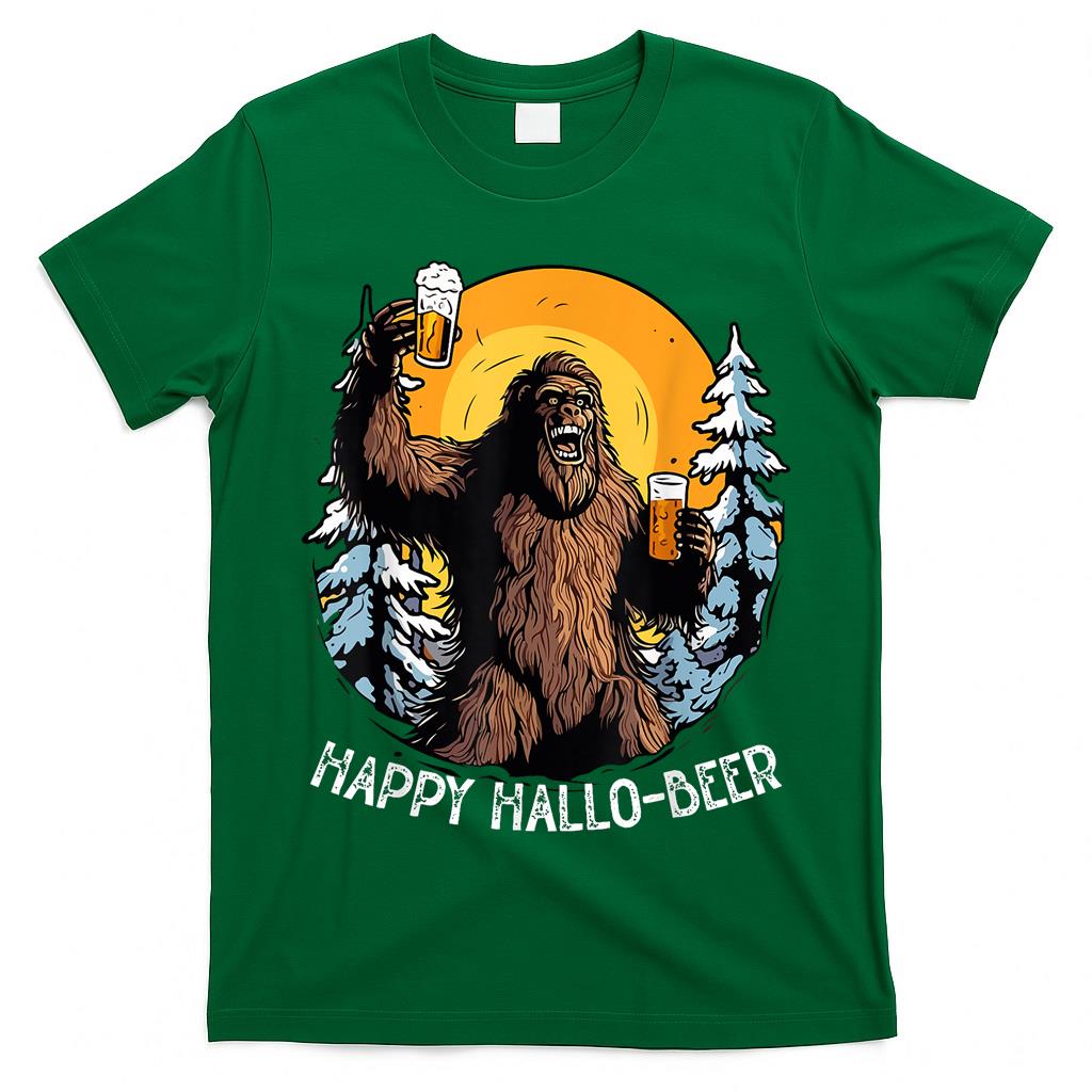Bigfoot Halloween Costume Sasquatch Beer Trick Or Treat T-Shirt