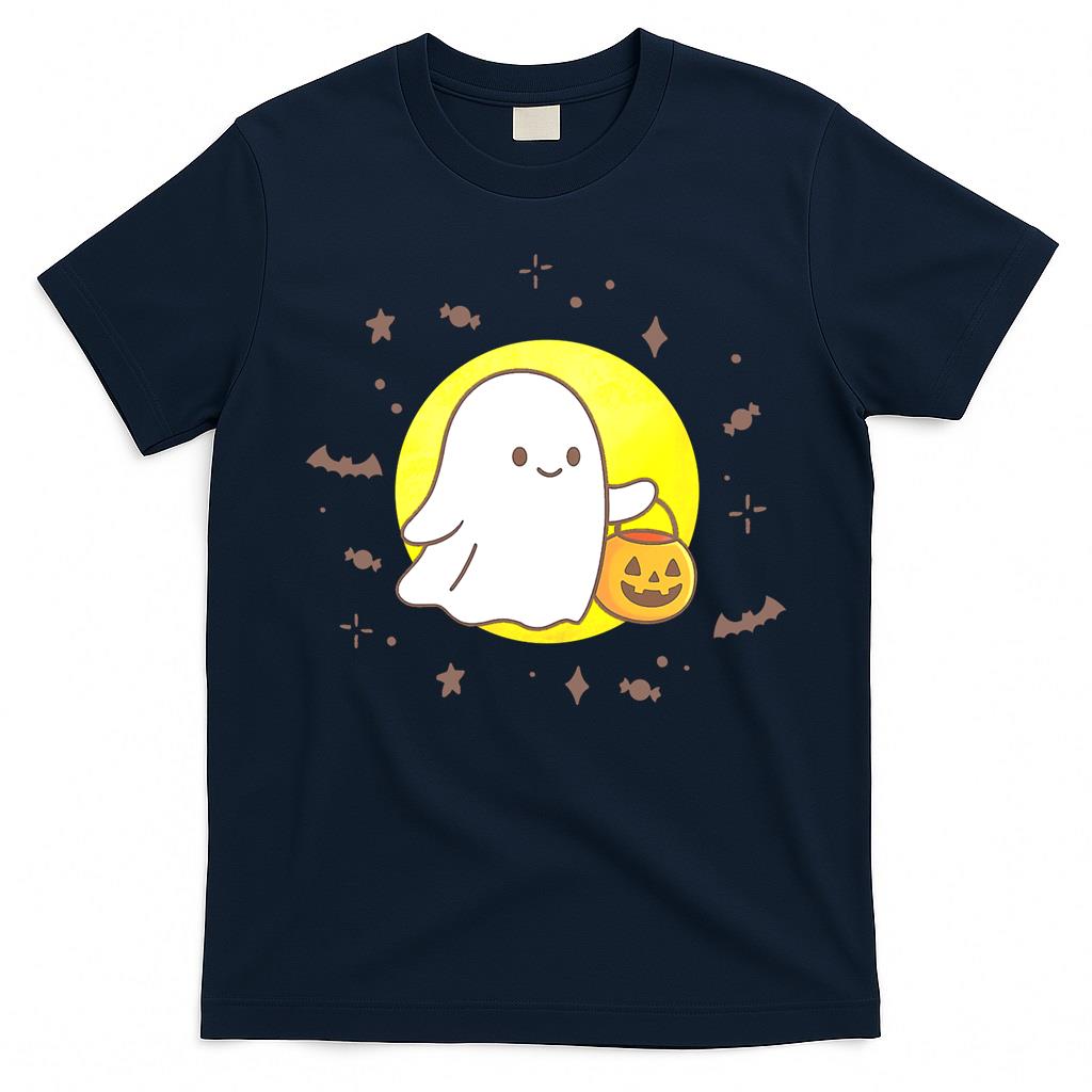 Cute Halloween Ghost – Trick or Treat Moonlight Design Classic T-Shirt