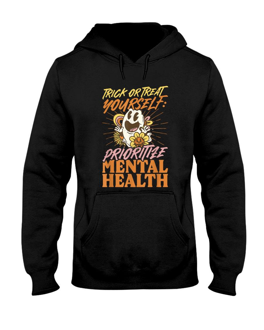 Mental Health Trick Or Treat Yourself Halloween T-Shirt