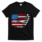 250th Anniversary USA Patriotic 250 Years American T-Shirt - Black