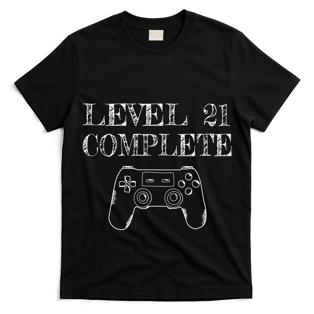 21st Birthday Gaming Level 21 Complete T-Shirt