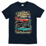 2026 Cruisin’ Woodward M1 - 1950s Decade Edition T-Shirt - Navy Blue