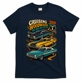 2026 Cruising Woodward: The Rare Ones Run Here T-Shirt - Navy Blue
