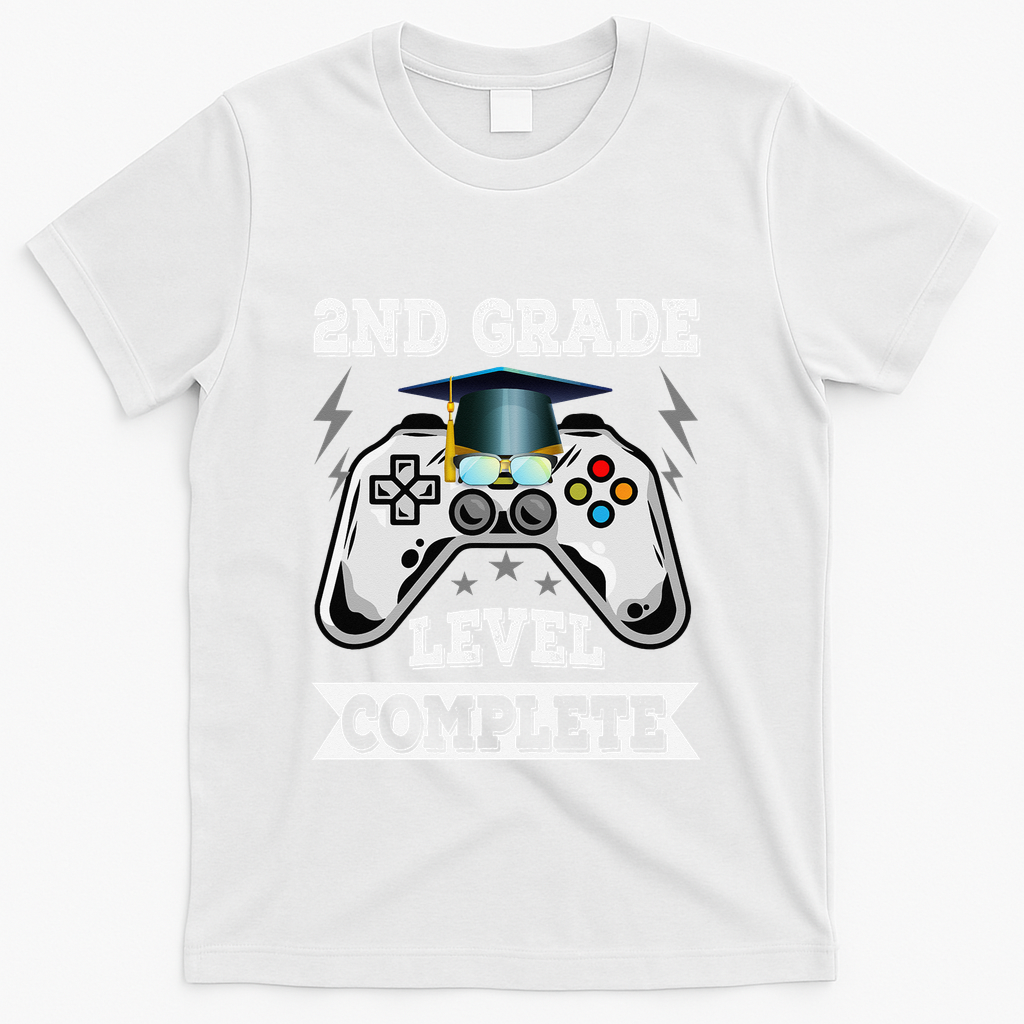 2nd Grade Level Complete Last Day Of School Graduation T-Shirt - White