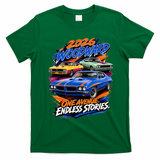 2026 Michigan Car Cruise Woodward M1 Endless Stories T-Shirt - Irish Green