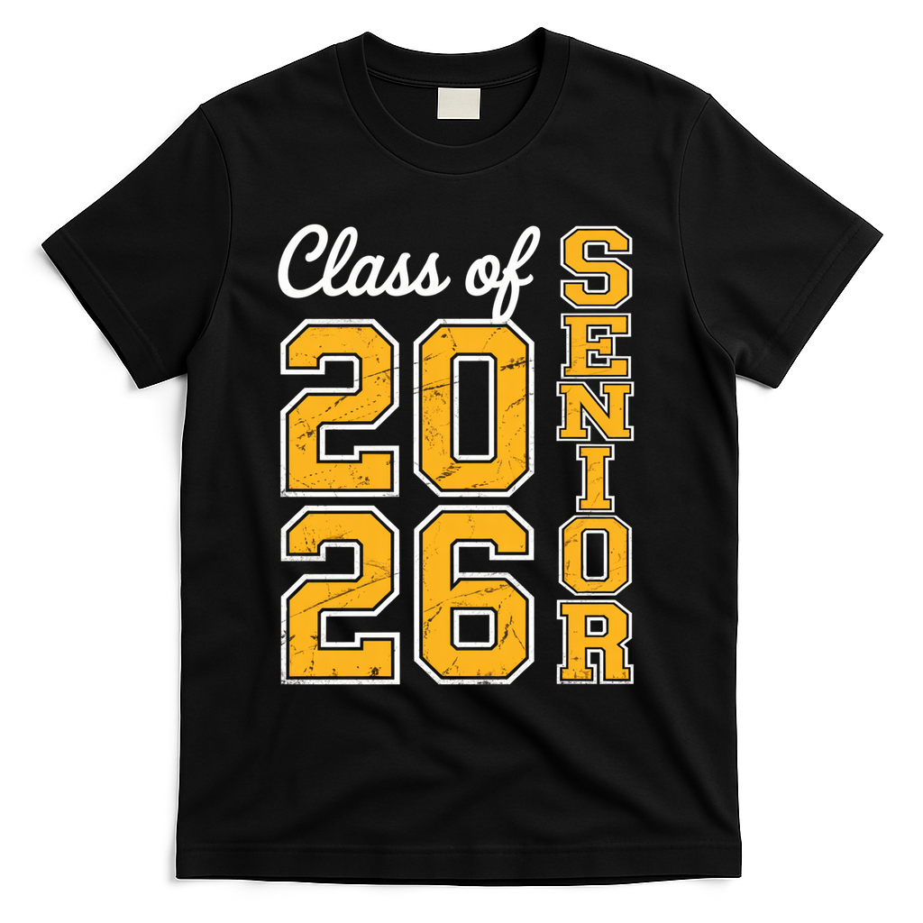 2026 Senior Graduation T-Shirt - Black