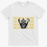 2nd Second Grade Raccoon Back To School T-Shirt - White