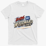 2026 Woodward Ave 250 America Anniversary Cruising M1 Front & Back T-Shirt - White