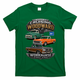 2026 Woodward Ave M1 Chrome Haulers VIntage Trucks T-Shirt - Irish Green