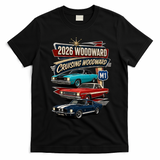 2026 Woodward Cruising M1 Classic Car Cruise Mustang T-Shirt - Black