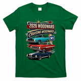 2026 Woodward Cruising M1 Classic Car Cruise Mustang T-Shirt - Irish Green