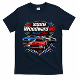 2026 Woodward M1 Mopar Style T-Shirt - Navy Blue