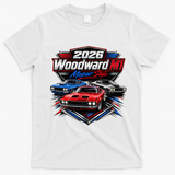 2026 Woodward M1 Mopar Style T-Shirt - White