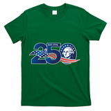 250 Years America 250th Anniversary Patriotic Est 1776 T-Shirt - Green