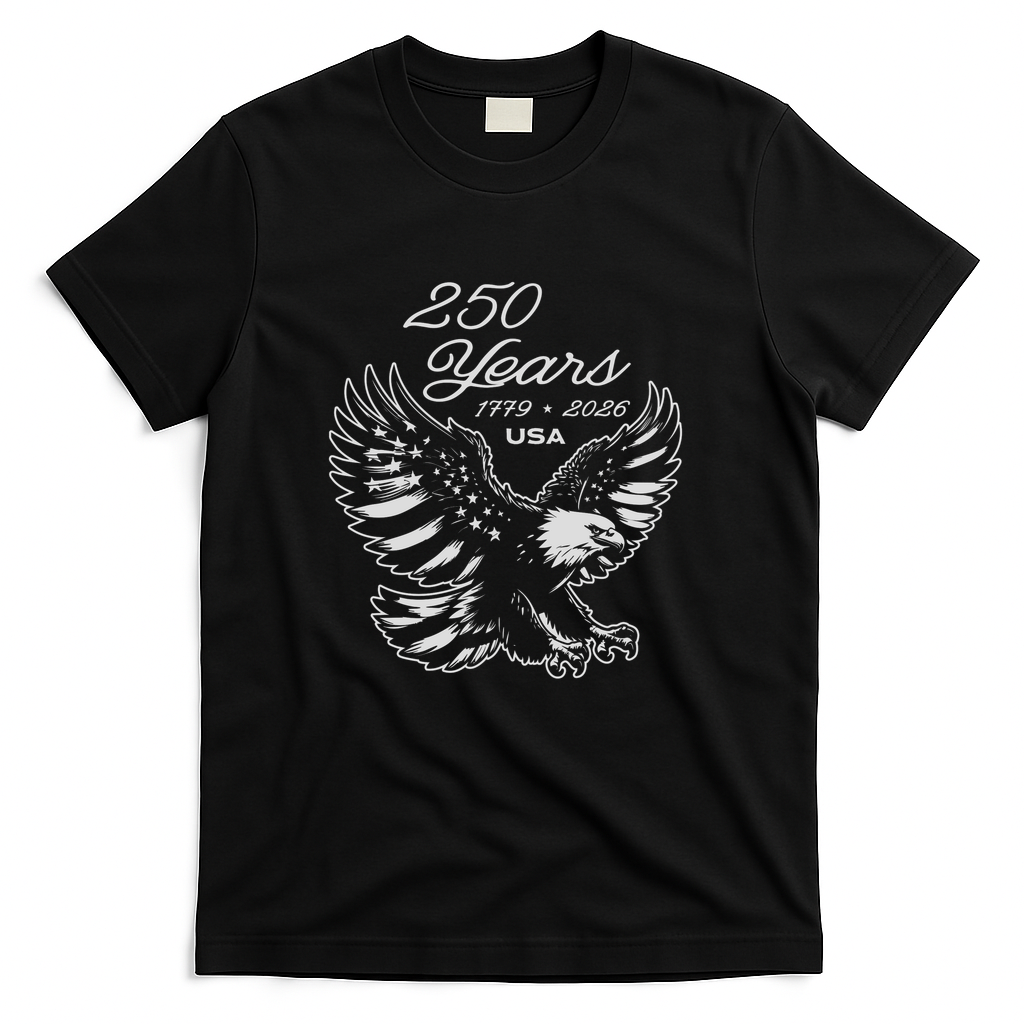 250 Years Anniversary Patriot Eagle USA - Black