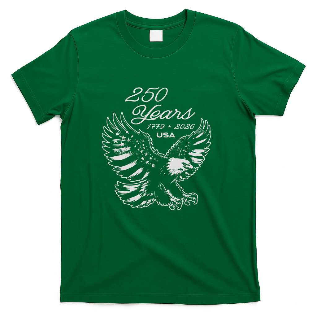 250 Years Anniversary Patriot Eagle USA - Green