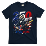 250 Years Abraham Lincoln Guitar July 4th 250th Anniversary T-Shirt - Navy