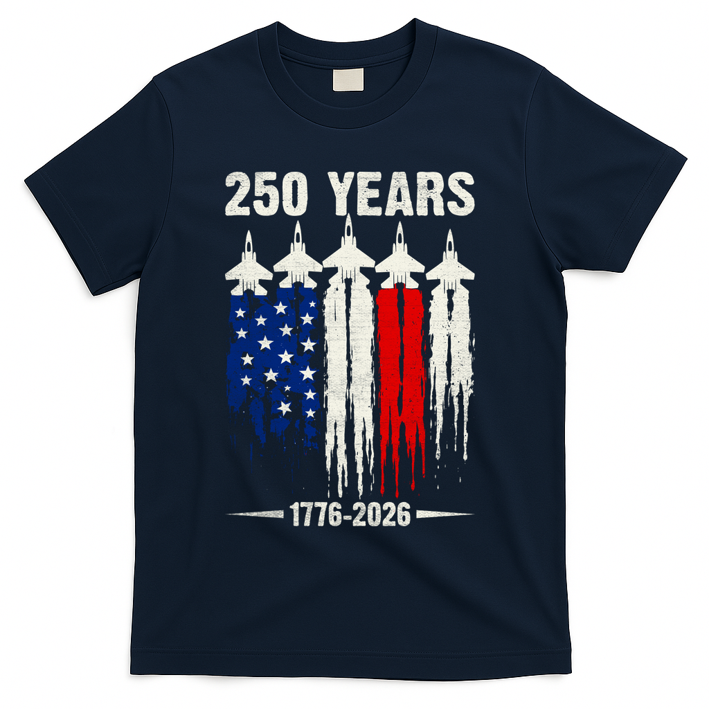 250 Years Air Force 1776-2026 250th Anniversary Of America T-Shirt - Navy