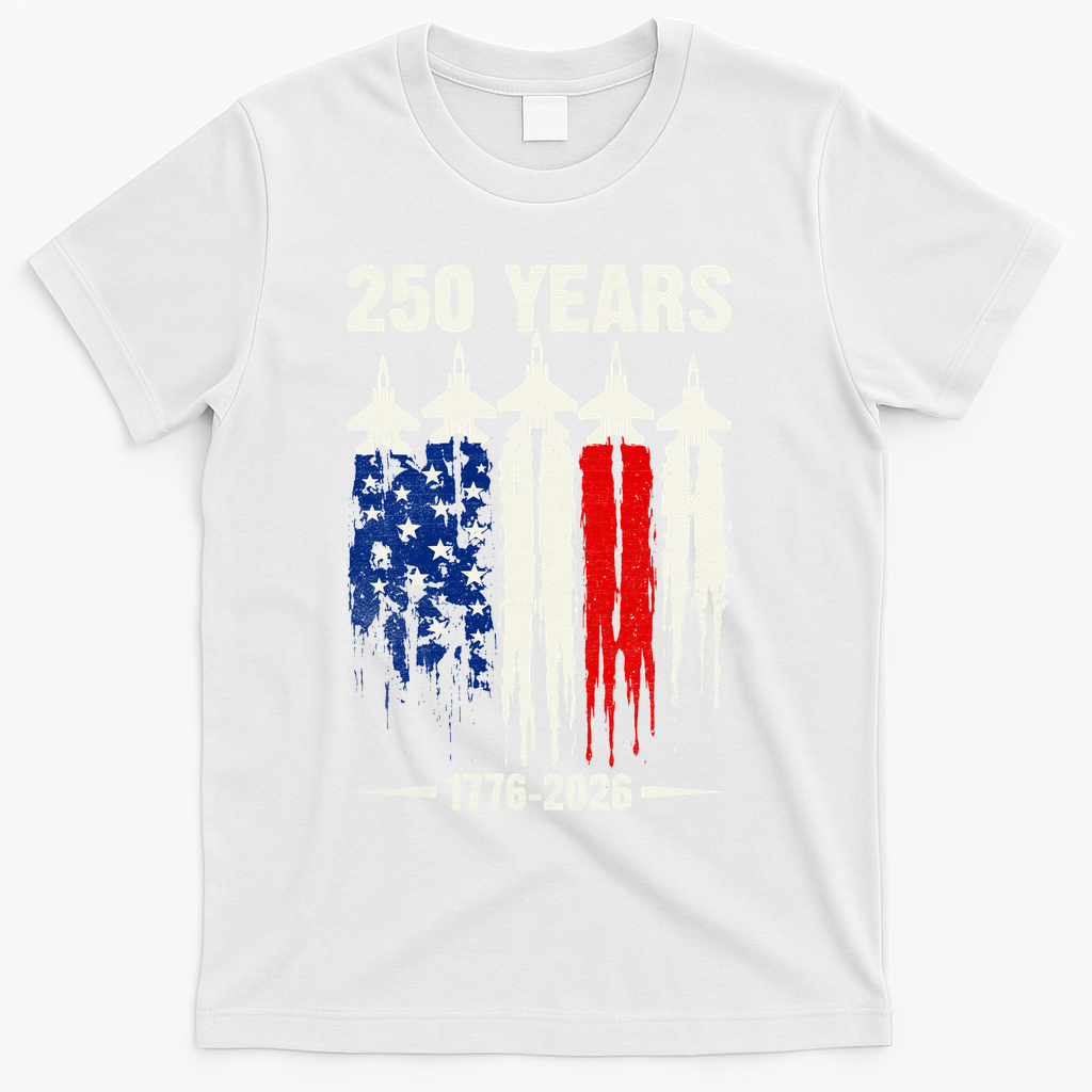 250 Years Air Force 1776-2026 250th Anniversary Of America T-Shirt - White