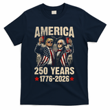 250 Years America 250th Anniversary Trump Washington T-Shirt - Navy