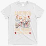 250 Years America 250th Anniversary Trump Washington T-Shirt - White