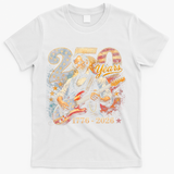 250 Years Abe Lincoln Playing Guitar 250th Anniversary  T-Shirt - White