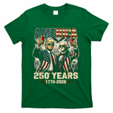 250 Years Donald Trump George Washington 1776-2026  T-Shirt - Green