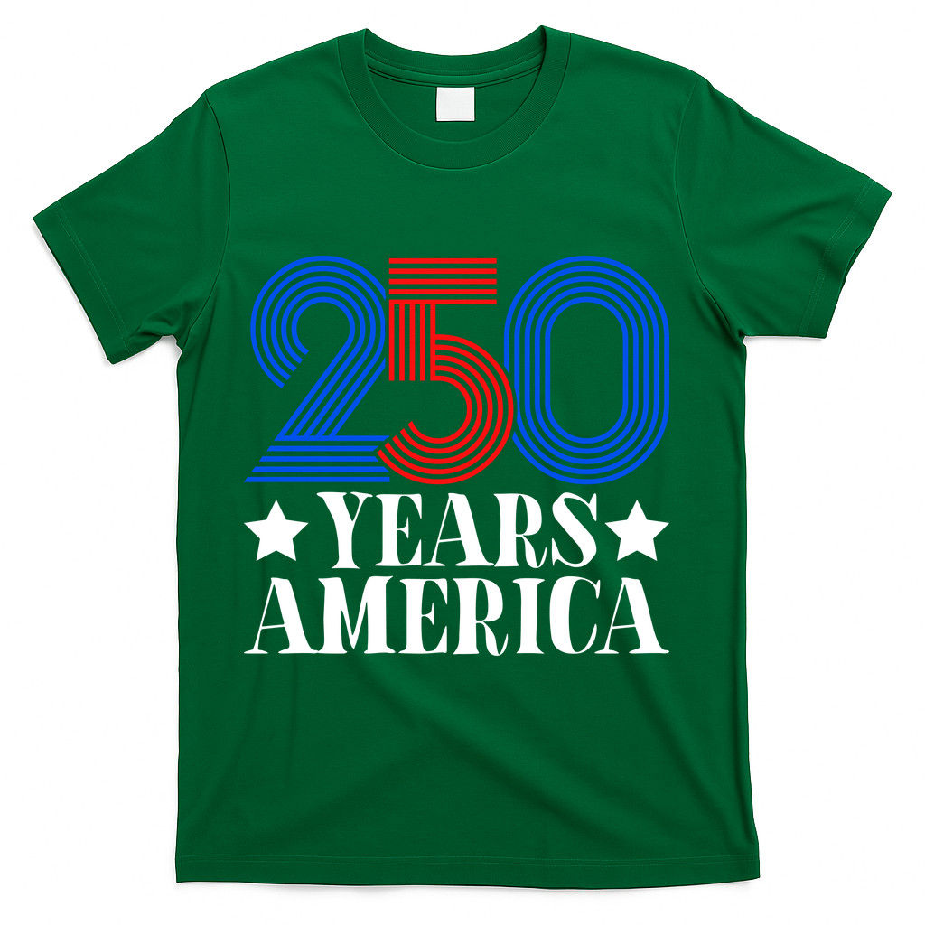 250 Years Of America T-Shirt - Green