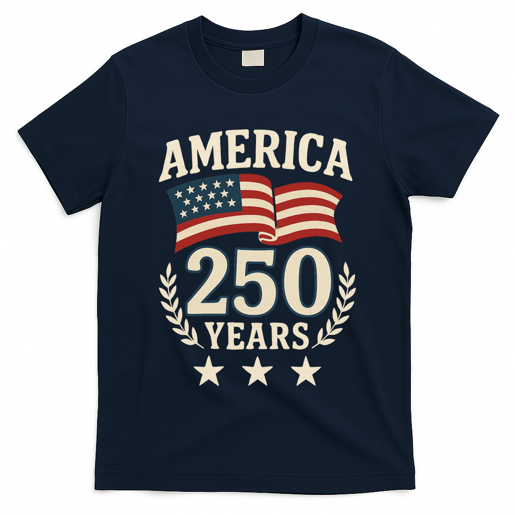 250 Years USA 1776-2026 America 250th Anniversary T-Shirt