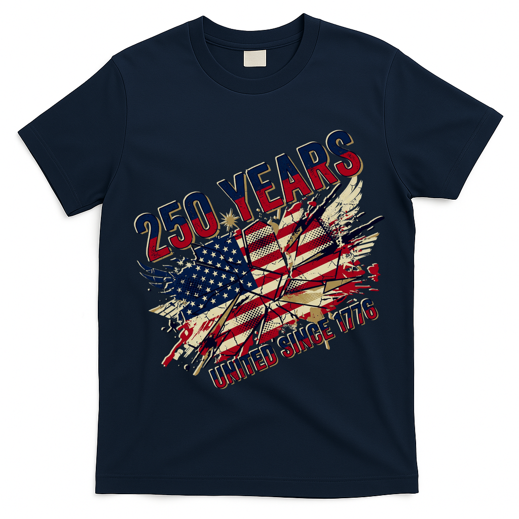 250 Years United Since 1776 Celebrating United States Of America 250th Birthday T-Shirt