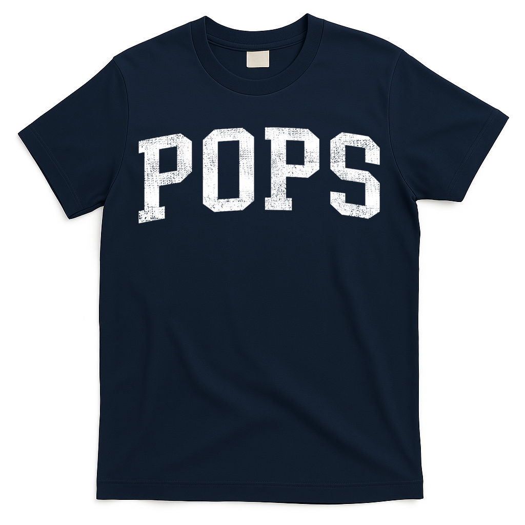 Pops Classic Bold Font Pops Birthday Gift T-Shirt