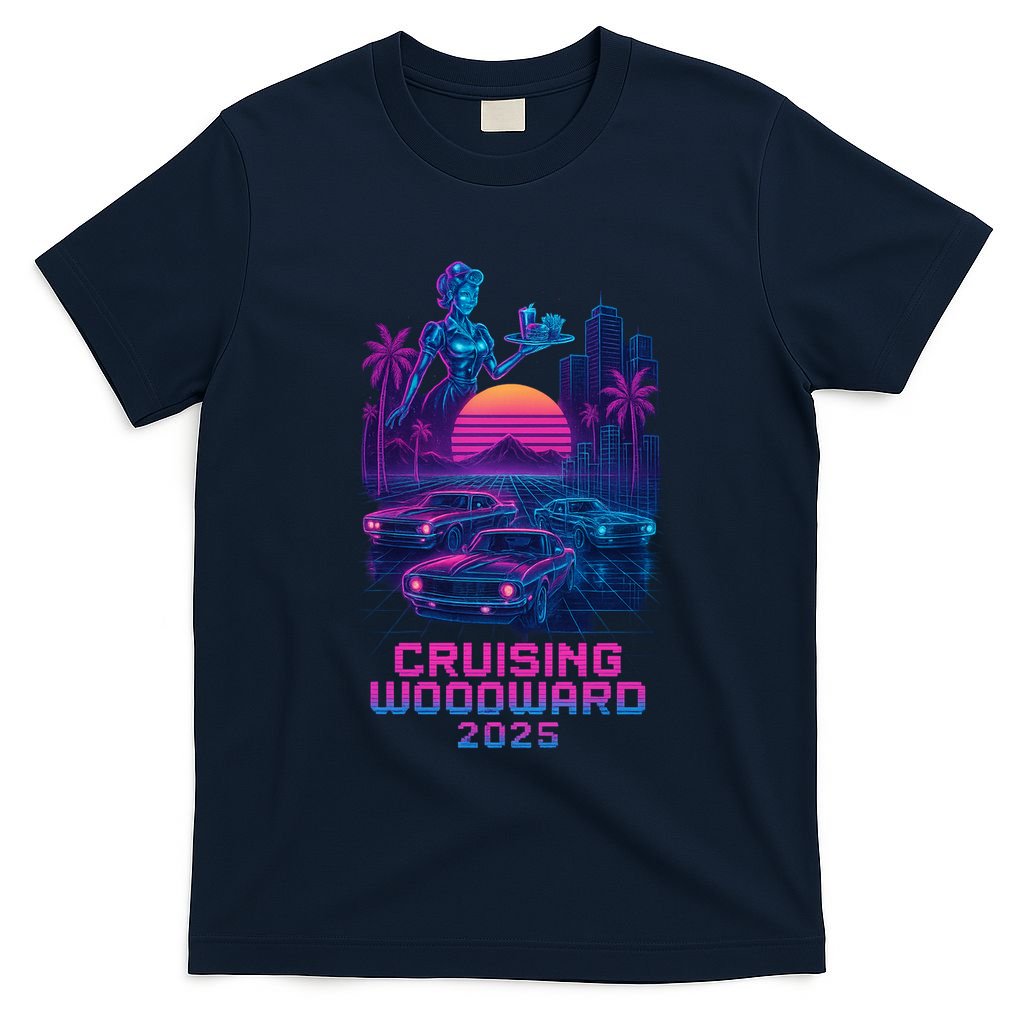 2025 Cruising Woodward Neon Vibes T-Shirt