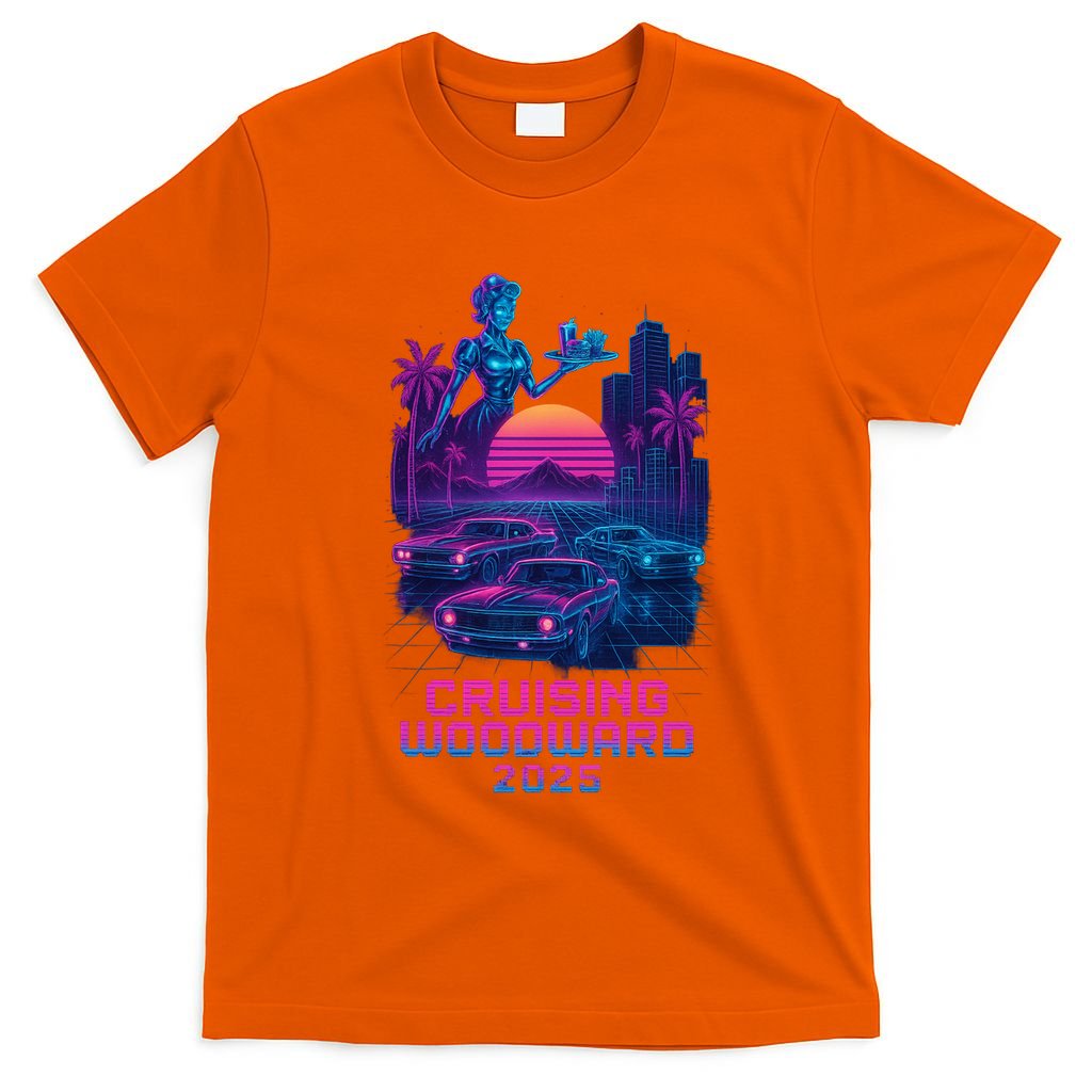 2025 Cruising Woodward Neon Vibes T-Shirt